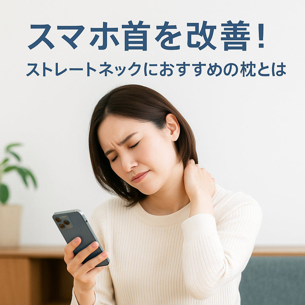 スマホ首を改善！ストレートネックにおすすめの枕とは