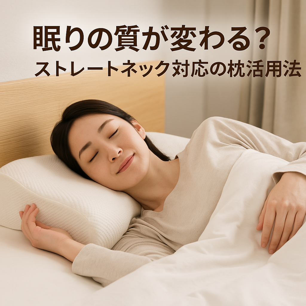 眠りの質が変わる！？ストレートネック対応の枕